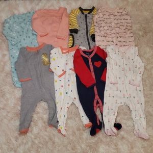 Carter's baby Sleepers bundle of 9